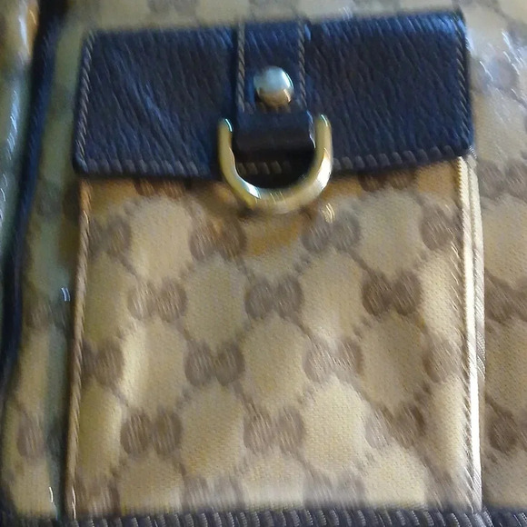 Gucci Brown Coated Tote Bag - Picture 9 of 16